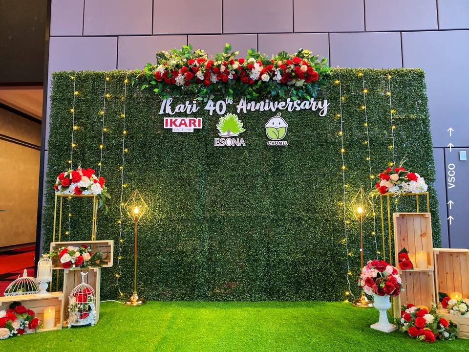 Grass Backdrop Decoration game activity rent in Hyderabad